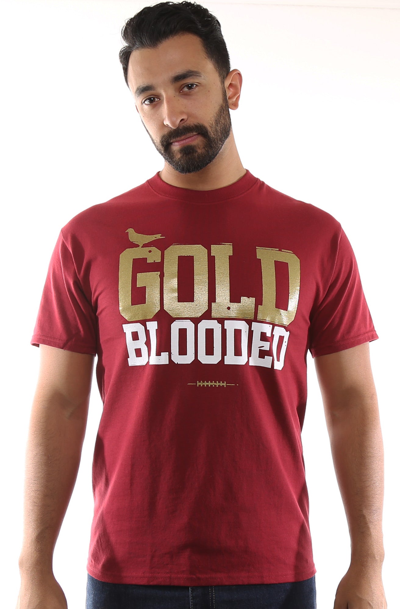 Gold Blooded 49ers Red Short Sleeve Crop Top / Cropped Jersey / Made i –  Lyla's Crop Tops