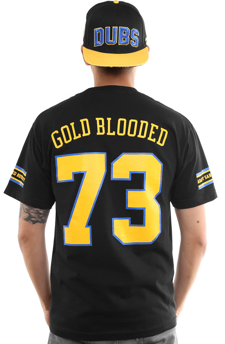 Gold Blooded Royalty :: 73 (Men's Black Tee)